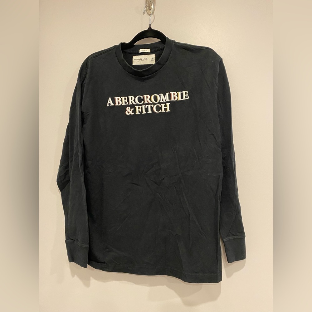 •2/$35• Abercrombie Black Crewneck Long Sleeve Shirt